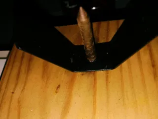 Jamonera de madera con soporte