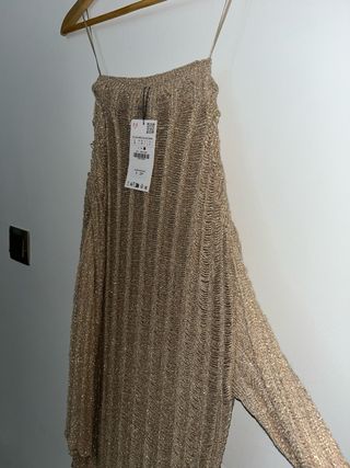 Vestido y falda Zara dorado talla única