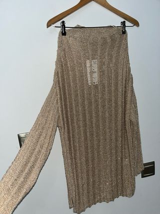 Vestido y falda Zara dorado talla única