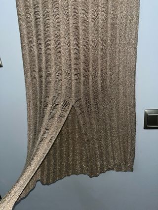 Vestido y falda Zara dorado talla única