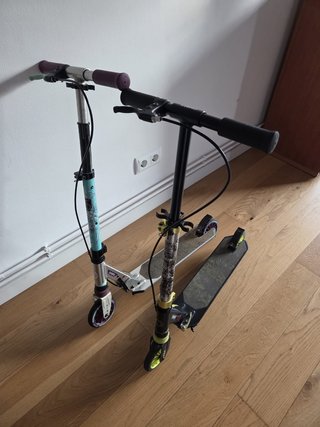 Dos Patinetes Oxelo Mid5 con freno en el manillar