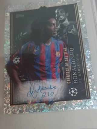 Lote Ronaldinho Autografiado Panini Topps