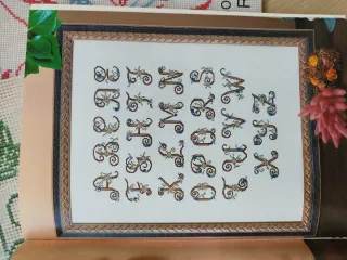 Lote revistas abecedarios punto de cruz