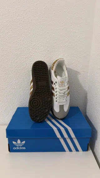 Adidas Samba OG Glitter Oro Talla 38