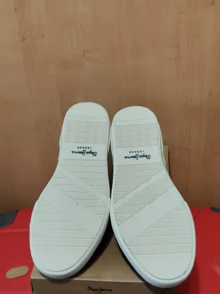 Zapatillas Pepe Jeans Hombre Azul y Beige
