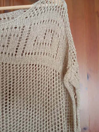 Vestido corto/blusón crochet