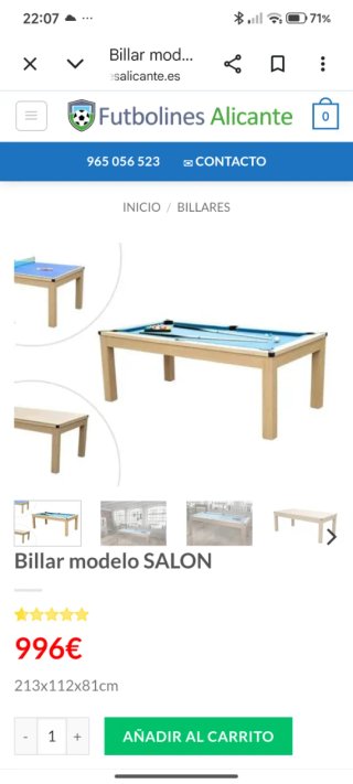 Mesa de billar,ping pong y comedor