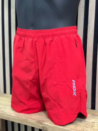 Shorts deportivos RDX rojos con calzoncillo