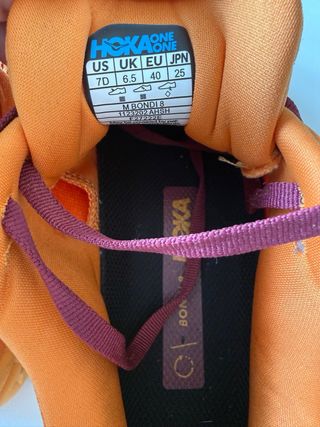 Zapatillas Hoka Bondi 8 Naranja
