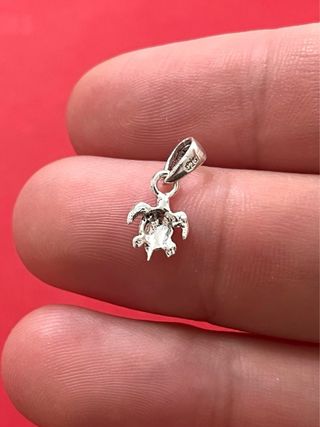 Hermoso Colgante Tortuga Marina Plata De Ley 925
