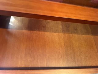 Mesa centro madera y cristal provenzal