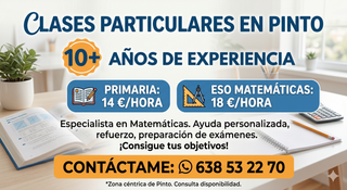 Clases particulares de Matemáticas ESO y PRIMARIA
