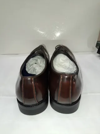 Scarpe in similpelle eleganti uomo Derby vino tg44