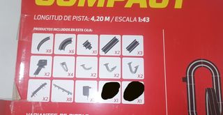 Scalextric compact Fast Rally circuito de 4.2 metr