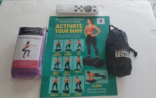 Plataforma vibratoria negra