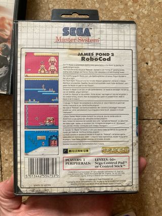 Lote Sega Master System Robocod Heavyweight Champ