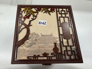 Caja de Joyería Madera Diseño Oriental