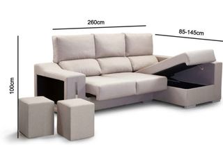 Sofá modular chaise longue