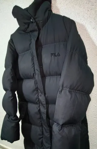 Abrigo acolchado Fila negro hombre