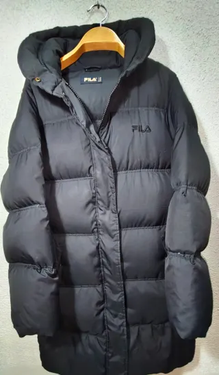 Abrigo acolchado Fila negro hombre