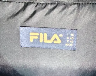 Abrigo acolchado Fila negro hombre