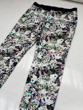 Pantalón Zara Estampado Floral Vintage