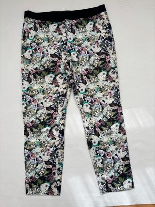 Pantalón Zara Estampado Floral Vintage