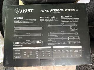 Fuente Alimentación MSI MAG A750GL 750W
