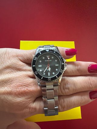 Reloj niño Womage plateado