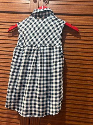 Camisa cuadros chica sin mangas