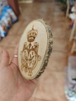 Medalla de madera personalizada