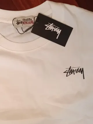 Camiseta Stussy Blanca Talla M