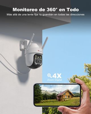 Ctronics Cámara Vigilancia 2K 4G LTE Exterior