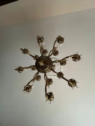 Lámpara de araña de bronce