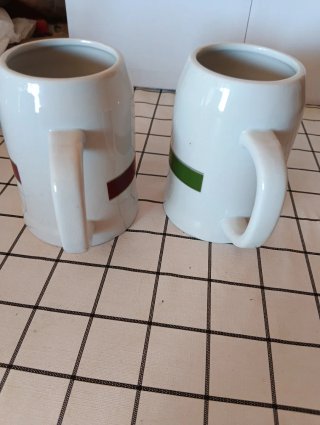2 Bicchieri da Birra da 1/2 Litro