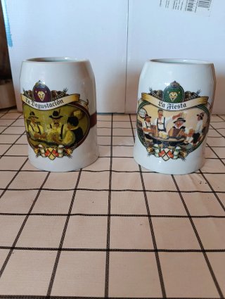 2 Bicchieri da Birra da 1/2 Litro
