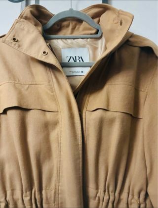 Parka Zara Lino Beige