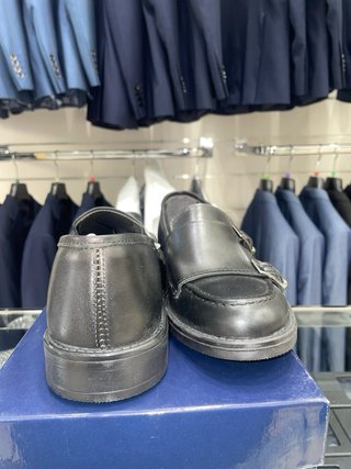 Scarpe uomo mocassini doppie fibbie Made in Italy