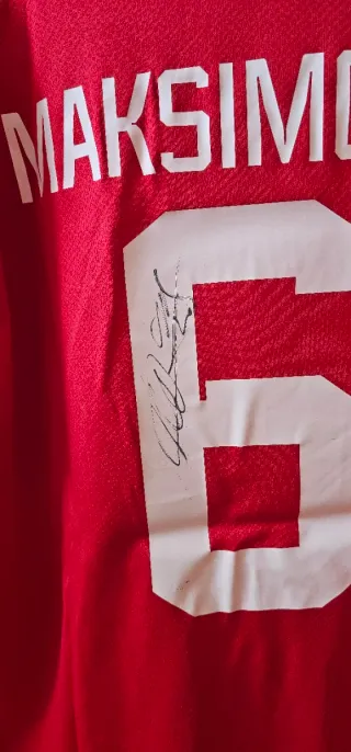 Camiseta Serbia Maksimovic Firmada Qatar 2022