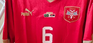 Camiseta Serbia Maksimovic Firmada Qatar 2022