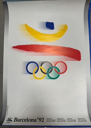 Cartel Oficial Juegos Olímpicos Barcelona 92