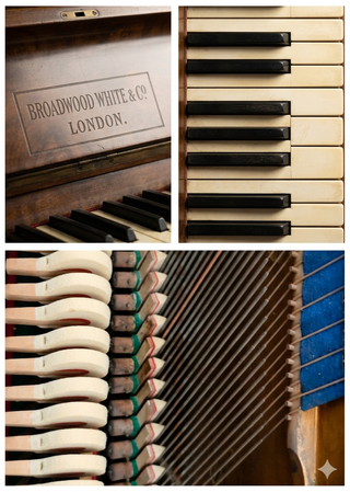 Piano antiguo de madera
