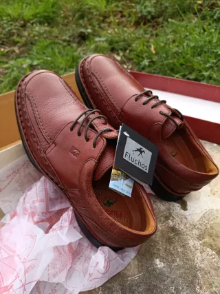 Fluchos Zapatos de Piel Marrones Artesanos