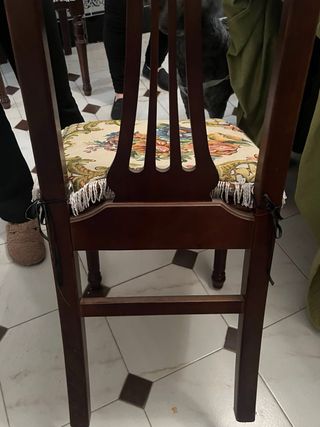 Cojín para silla con estampado floral