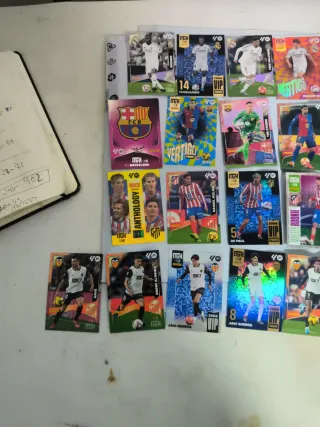 23 cromos Fichas Liga Española