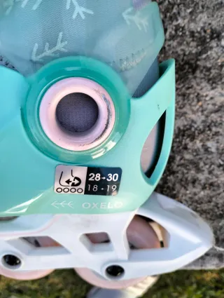 Patines en línea color menta