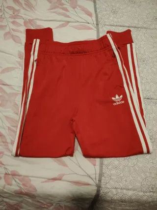 Pantalón Chándal Adidas Mujer Talla S Rojo