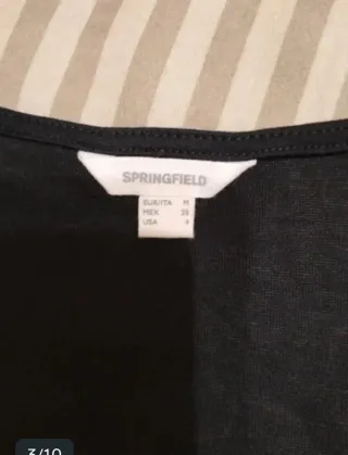 Camiseta Springfield Talla M negra