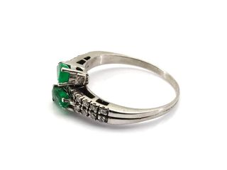 E1807465-0 Sortija Oro 18k Esmeralda y Diamantes