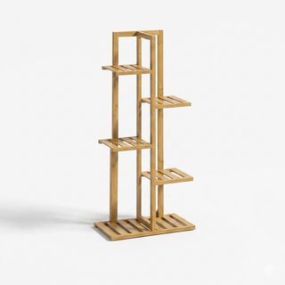 Scaffale in Bambù per Piante a 5 Livelli 100x43x21 cm